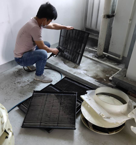 天花機中央空調(diào)維保清洗