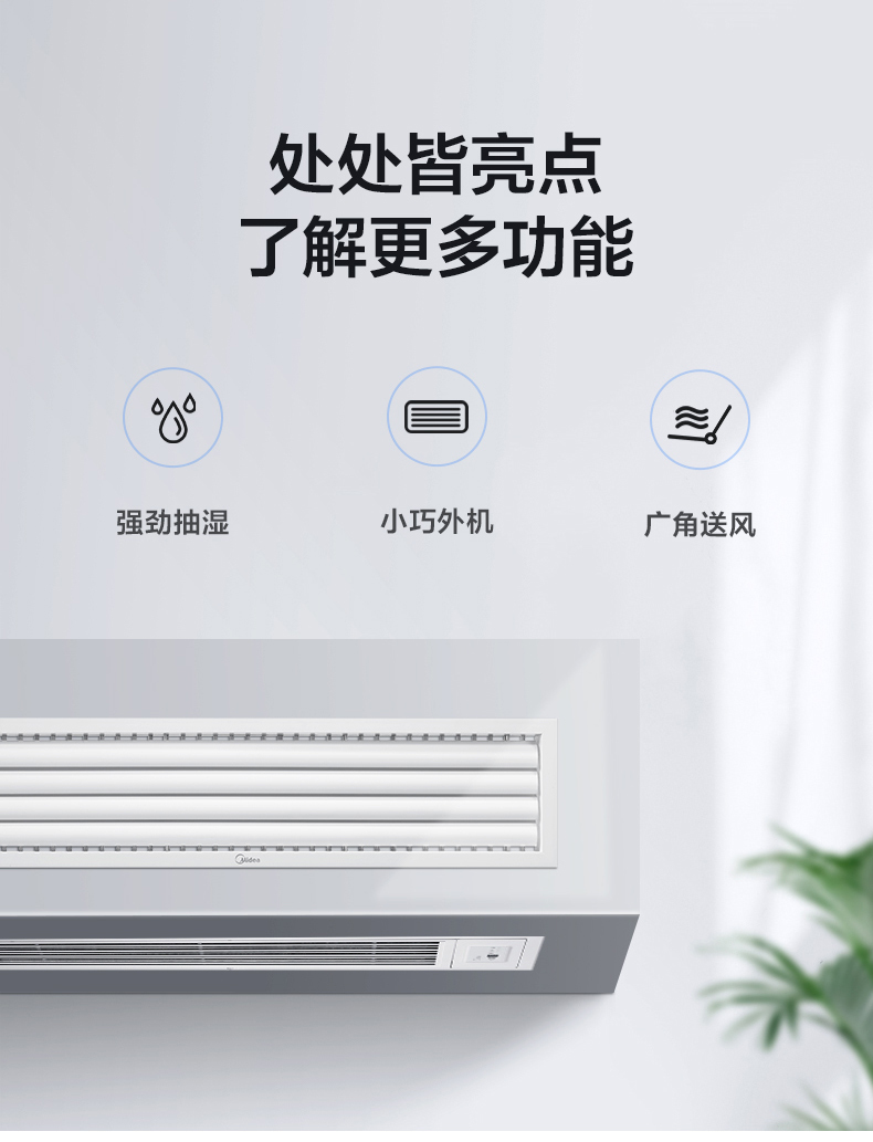 美的風管機12